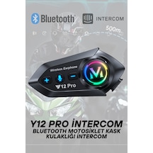 Wearfitpro Y12 Pro İntercom Bluetooth Motosiklet Kask Kulaklığı İntercom Kulaklık