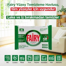 10'lu Yüzey Temizlik Havlusu - Beyaz Sabun Diğer