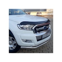Ford Ranger 2015 Ve Sonrası Uyumlu Kaput Rüzgarlığı Ön Kaput Koruma Abs Parlak Siyah