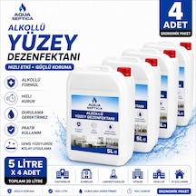 Aqua Alkol Bazlı Yüzey Dezenfektanı 5 L 4 Adet