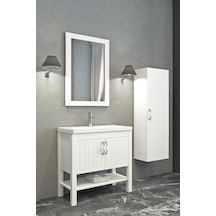 Helen 80 Cm Banyo Dolabı-Beyaz (Boy Dolap Hariç )