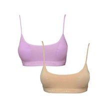 Pedli İp Askılı Pembe Ve Ten Rengi Büstiyer 2 Adet Beden: L-xl Diğer