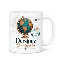 Bezos Haritalar Açık Tasarımlı Porselen Kupa - Model 475 Hb006