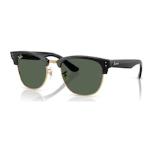 Ray-Ban Rb 0504s 6677vr 54 Clubmaster Reverse Unisex Kare Siyah Kemik Güneş Gözlüğü Siyah