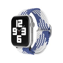 Apple Watch 42mm Uyumlu Star Kordon - Mavi-beyaz