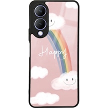 Vivo Y17s Happy Cloude Tasarımlı Glossy Telefon Kılıfı Çok Renkli