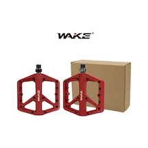 Wake Plastik Kırmızı Rulmanlı Vidalı Platform Pedal