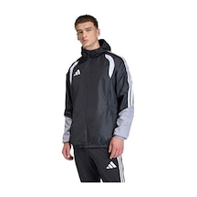 Adidas Tiro26c Aw Jkt Erkek Futbol Antrenman Yağmurluk Jx4247 Siyah Siyah
