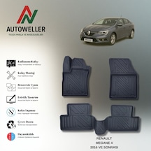 Renault Megane 4 2016 Sonrası Uyumlu Havuzlu Oto Paspas Sedan