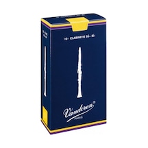 Vandoren Cr101 Traditional Bb Klarnet Kamışı No: 1.0 Eğitim/başlangıç - 10'lu Kutu Saf Ve Net Ses Üretimi, Esnek Uç Yapısı İle Kolay Üfleme Ve Hızlı Cevap Uyum: Tüm Standart Sib Klarnet Bekleri