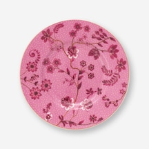 Pembe Porselen Petit Four Tabağı 12 Cm