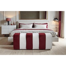 Yarmalı Bench Bordo-beyaz Bordo