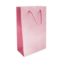 12X17 Cm Pembe Düz Renk Tutma Ipli 25 Li Karton Çanta