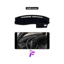 Ford Escort Uyumlu Torpido,panel Örtüsü Hızlı Ve Kolay Montaj Kaymaz Tasarım Tam Uyum F6 Siyah