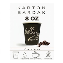 Bencup 8 Oz 240 Ml Karton Bardak , 40 Adetli Paket, Kullan At Kahve Ve Çay Bardağı