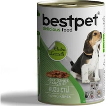 Bestpet Jöle İçinde Parça Kuzu Etli Konserve Yavru Köpek Maması 415 G
