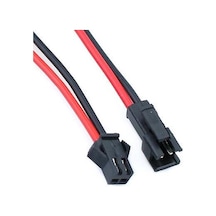 2 Pin Dişi - Erkek Bağlantı Soketi - 15 Cm Kablolu