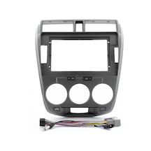 Govimaks Honda Cıty Manuel 2008-2013 Uyumlu 10,1" Gümüş Androıd Multimedya Çerçevesi - Soket