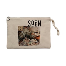 Soen Tellurian Krem Clutch Astarlı Cüzdan / El Çantası Krem Soen Tellurian Krem Clutch Astarlı Cüzdan / El Çantası Krem