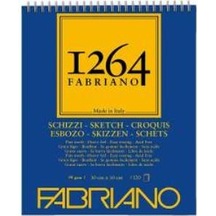 Fabriano 1264 Sketch Paper Eskiz Defteri Üstten Spiralli 90g 30x3