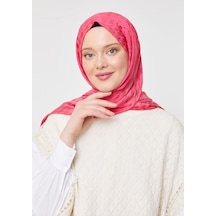 Levidor Jakarlı Şal - Kazayağı - Fuşya - Pembe