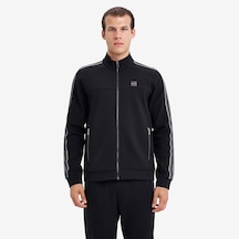Lescon Siyah Erkek Fermuarlı Sweatshirt 26n-1141