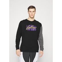 Nike Erkek Nba Max90 Uzun Kol Tişörtü Siyah