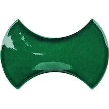 Armada Çini 12x20 Cm Kemik Yeşil Şekilli Seramik Karo N11.93