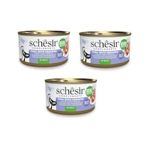 Schesir Ton Ve Orfoz Jöleli Tamamlayıcı Kedi Konservesi 70 Gr. X 3 Adet