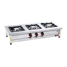 Csa Karacasan Set Üstü Üçlü 3 Gözlü Doğalgazlı Ocak 140x60x25cm