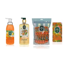 Eyüp Sabri Tuncer Antalya Portakalı Köpük Sabun 500 ML + ​Bodrum Mandalinası Kolonyalı Mendil 150'li + Portakal Mutfak Sabunu 750 ML