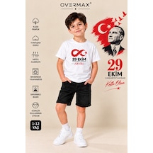Overmax 29 Ekim Cumhuriyet Bayramı Çocuk Tişörtü Atatürk Ve Sonsuzluk Baskılı Kız Erkek Çocuk 1-12 Yaş Beyaz - 932538952 Beyaz