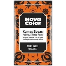 Turuncu Kumaş Boyası Toz 12 gr 1 Adet Nova Color Toz Kumaş Boyası