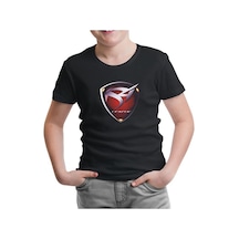 S4 League Siyah Çocuk Tshirt