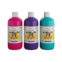 Mor, Fuşya, Turkuaz Parmak Boyası 3'lü Set 3x500 Gr Diğer
