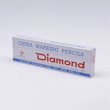 Diamond İpli Mumlu İşaretleme Kalemi 12 Adet Beyaz