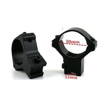 Jenerik 30mm /11mm Dürbün Bağlama Aparat Çok Renkli