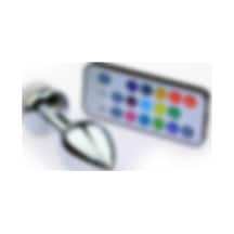 Odins Shop Uzaktan Kumandalı Led Işıklı Küçük Boy Çelik Anal Plug