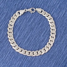 Nusret 925 Ayar Gümüş 0,75 x 10 MM Zincir Bileklik