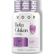 Voop Beta Glukan 1.3-1.6 Kara Mürver Vitamin C Çinko 30 Kapsül