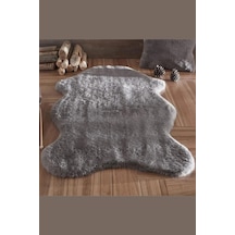 Sarar Seria Halı Urunu Olan Post Halı Peluş Kürk Halı 60x100 80x130 80x150 100x150 120x180 Cm Antrasit