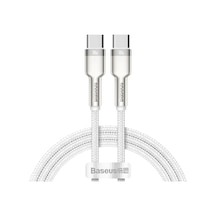Baseus 100 W Usb C Usb Tip C Kablo İphone 15 Artı Promax Usb C Hızlı Şarj Aleti White 1m 3.28 Ft