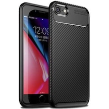 Apple Uyumlu iPhone Se 2020 Kilif Lüx Karbon Tasarim Negro Silikon Kapak 392712117