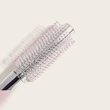 Qingmipy Saç Şekillendirme Ve Kurutma İçin Hafif Yuvarlak Fırça, Kaymaz Tutma Kolu, Tüm Saç Tipleri İçin Uygun, Pembe Renk