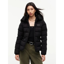 Tommy Hilfiger Kadın Marka Logolu Günlük Kullanıma Uygun Siyah Mont Dw0dw23409 Bds