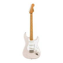 Squier 0374005501 Classic Vibe '50s Stratocaster Elektro Gitar White Blonde - Akçaağaç Klavye Vintage Üst Seviye Dönem Doğru Donanım Ve Yarı Saydam Beyaz Cila
