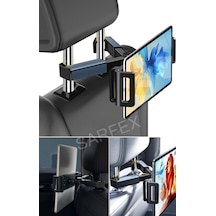 Tablet Tutucu Koltuk Arkası Tablet Telefon Tutucu Ayarlanabilir Universal Uyumlu