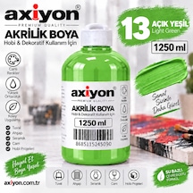 Axiyon Art Akrilik Boya 1250 Ml Açık Yeşil Su Bazlı Hobi Ve Dekoratif Boya Genel