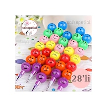 28'li Emoji Yumurtlayan Kurşun Kalem Hediyelik Oyuncak Doğum Günü Karne Günü Hediyelik 28 Adet 28'li