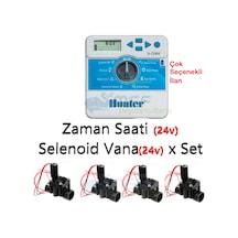 Hunter X-Core Kontrol Ünitesi + Pgv100 Selenoid Vana Seti 4 Vana + Xc Zaman Saati
